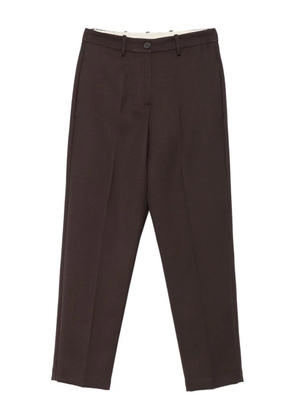 Alysi pleated wool trousers - Brown