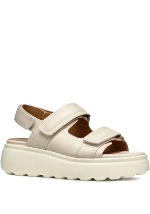 Geox double-strap platform sandals - Neutrals