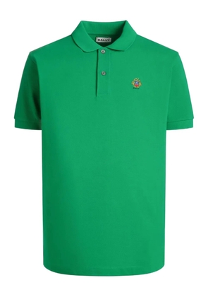 Bally crest-embroidered polo shirt - Green