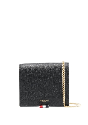Thom Browne pebbled bi-fold wallet - Black