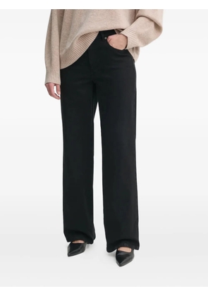 Gestuz logo-patch jeans - Black