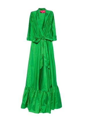MIAU by Clara Rotescu ruffle-hem maxi dress - Green