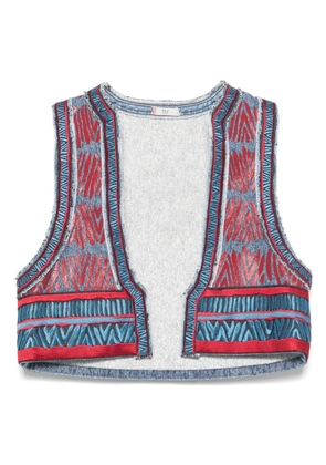 HUI MILANO Dalia gilet - Blue