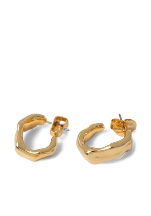 Kate Spade hammered hoop earrings - Gold
