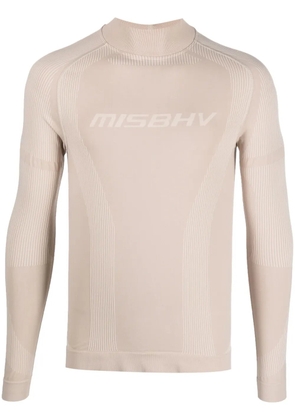 MISBHV high-neck compression top - Neutrals