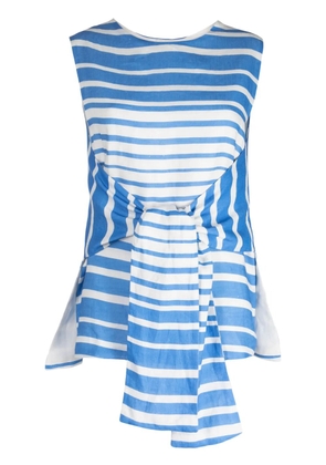 Bambah Sicily striped linen tunic - Blue