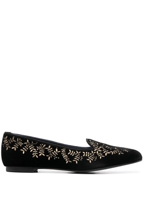 10 CORSO COMO x Castañer Hojas velvet slippers - Black