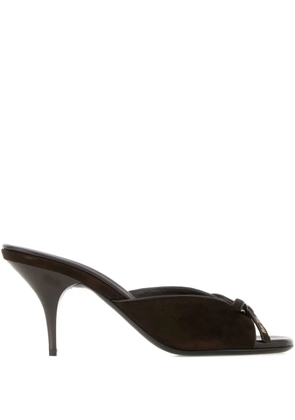 Miu Miu bow-detail sandals - Brown
