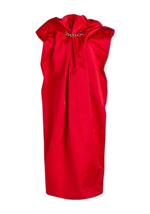 Simone Rocha chain-detail draped dress - Red