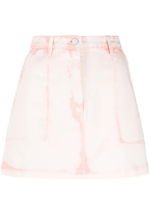 Alberta Ferretti denim mini skirt - Pink