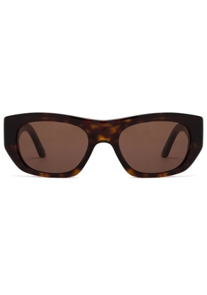 Alexander McQueen Eyewear logo-print sunglasses - Brown