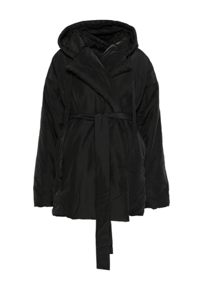 Norma Kamali belted oversized coat - Black