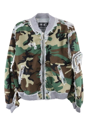 THUG CLUB Charlie bomber jacket - Brown