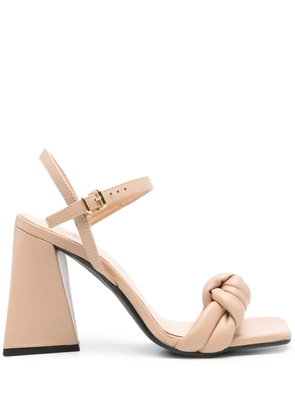 VAMSKO Eden 100mm leather sandals - Neutrals