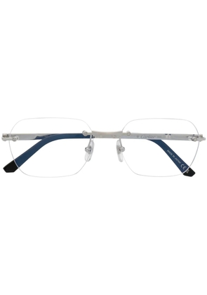 Cartier Eyewear logo-engraved frameless glasses - Silver