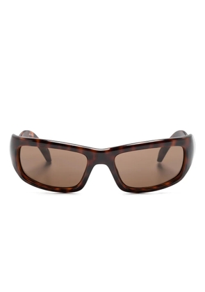 Balenciaga Eyewear Hamptons rectangle-frame sunglasses - Brown