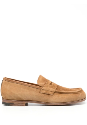 Premiata penny-slot suede loafers - Brown