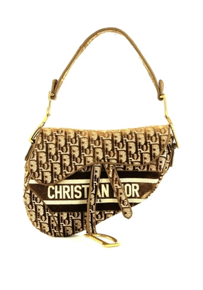 Christian Dior Pre-Owned 2020 Oblique Saddle handbag - Brown
