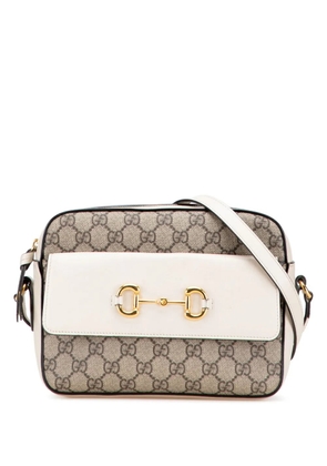 Gucci Pre-Owned 2016-2025 Small GG Supreme Horsebit 1955 crossbody bag - Brown