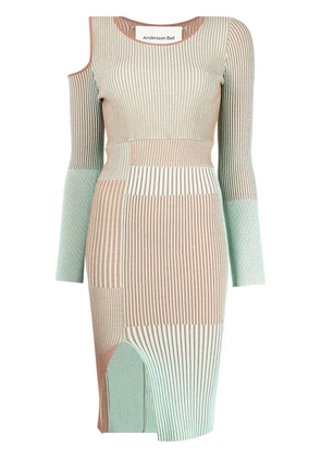 Andersson Bell striped knitted dress - Brown