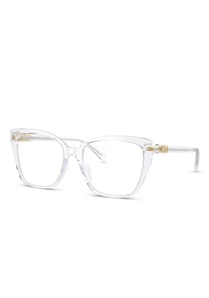 Michael Kors geometric-frame glasses - White