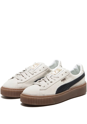 PUMA suede platform sneakers - White