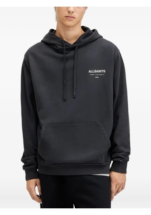 AllSaints logo-print hoodie - Blue