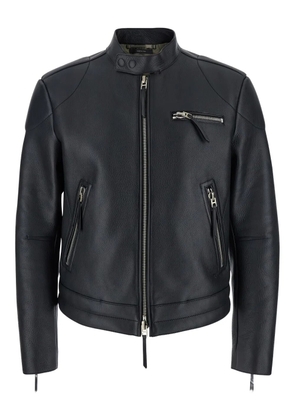 TOM FORD zipped leather jacket - Black