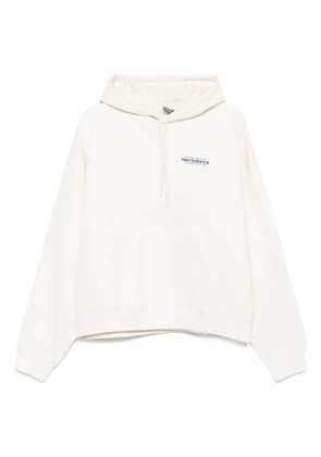 New Balance logo-embroidered hoodie - Neutrals