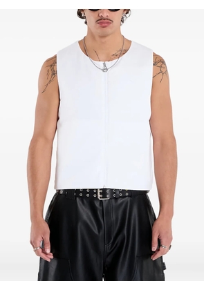 PUMA zip-front mesh-insert vest - White