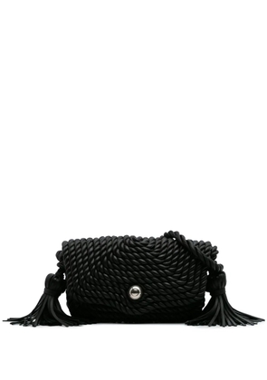 Bottega Veneta Pre-Owned 2012-2024 Lambskin Torchon Classic Tasseled Twisted crossbody bag - Black
