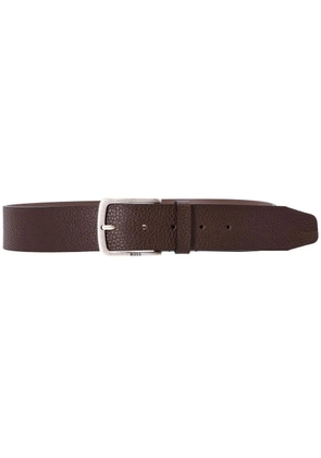 BOSS grained leather belt - Brown