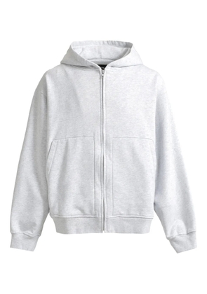 BREATH cotton zip-up hoodie - Grey