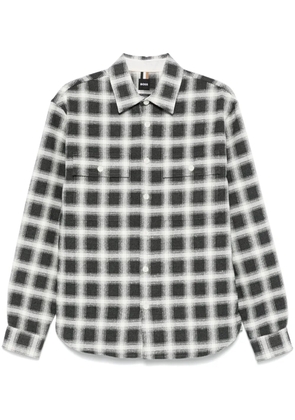 BOSS plaid shirt - Black