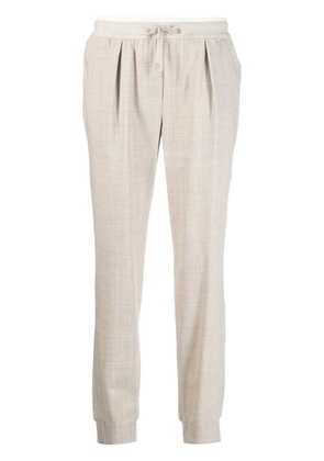 Lorena Antoniazzi virgin wool-blend track pants - Neutrals