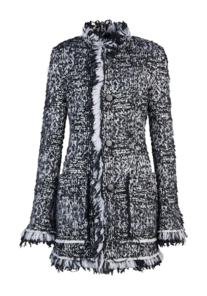 Tod's fringed coat - White