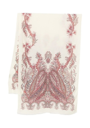 ETRO paisley-print scarf - White