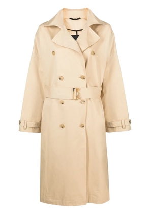 Patrizia Pepe double-breasted cotton coat - Neutrals