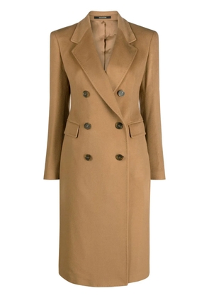 Tagliatore double-breasted midi coat - Neutrals