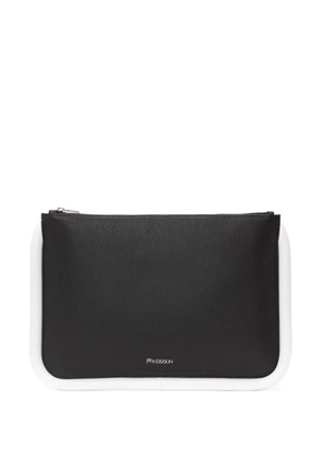 JW Anderson large Bumper leather pouch - Black