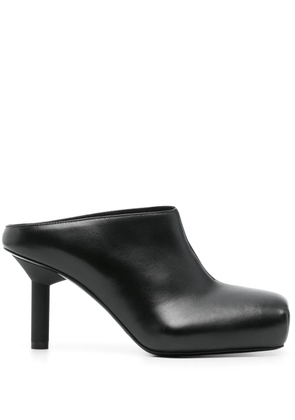 ALAINPAUL 70mm leather mules - Black