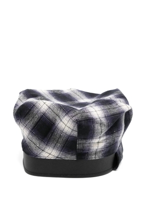 JUNTAE KIM scarf tie-neck beret - Blue