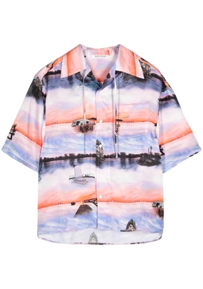 Wood Wood Charlie Holiday-print shirt - Pink