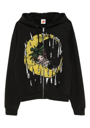 Sky High Farm graphic-print hoodie - Black