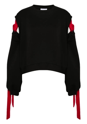 Ioana Ciolacu Stamp cold-shoulder sweatshirt - Black