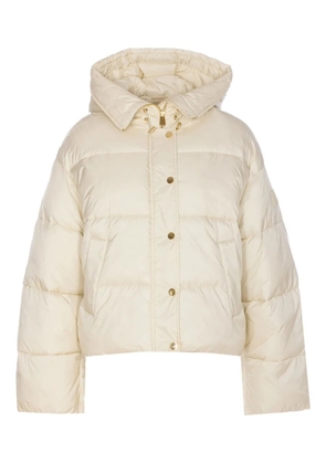 PINKO hooded quilted coat - White