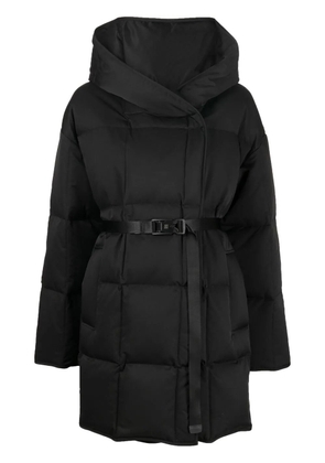 Goen.J hooded quilted-shell down coat - Black