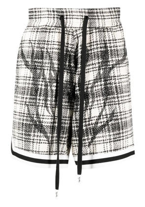 Haculla plaid-pattern tweed shorts - Black