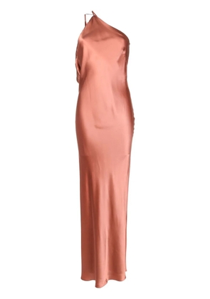 Michelle Mason single-shoulder maxi dress - Orange