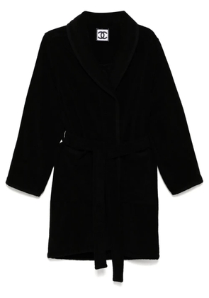 CHANEL Pre-Owned 2009 belted bathrobe - Black